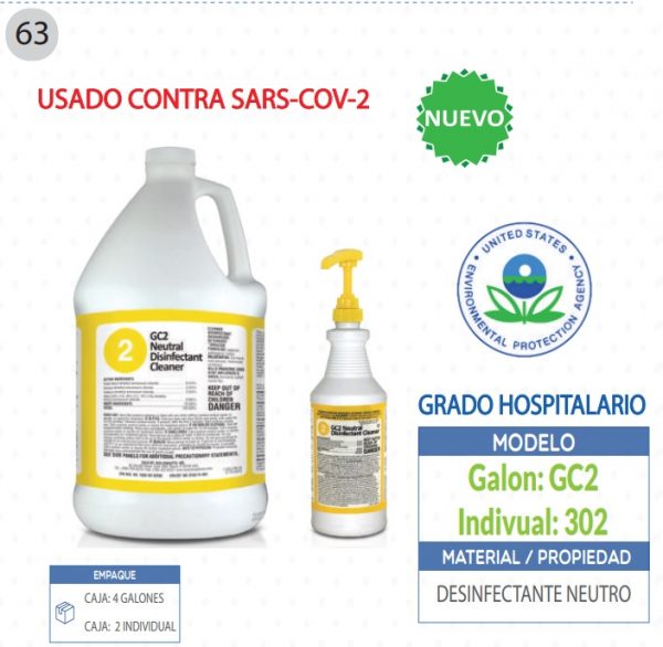 Desinfectante Neutro para COVID